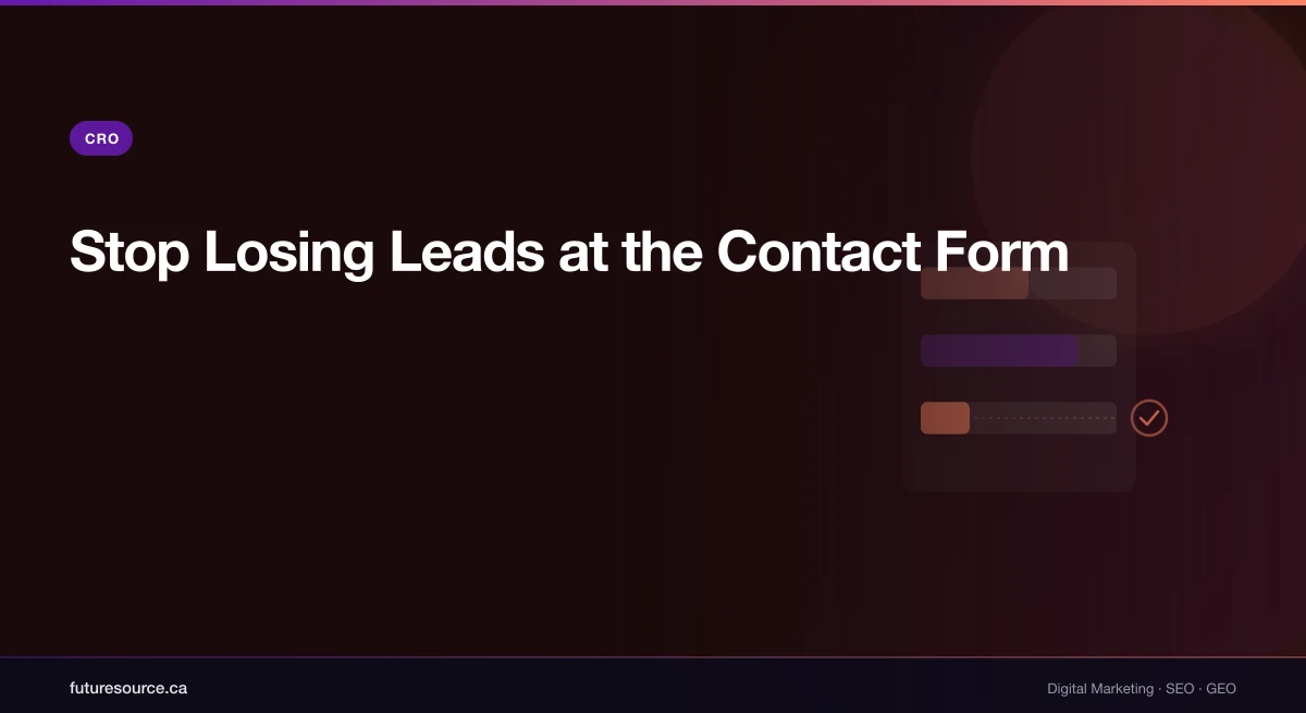 Contact Form Optimization: Stop Losing Leads at Submit