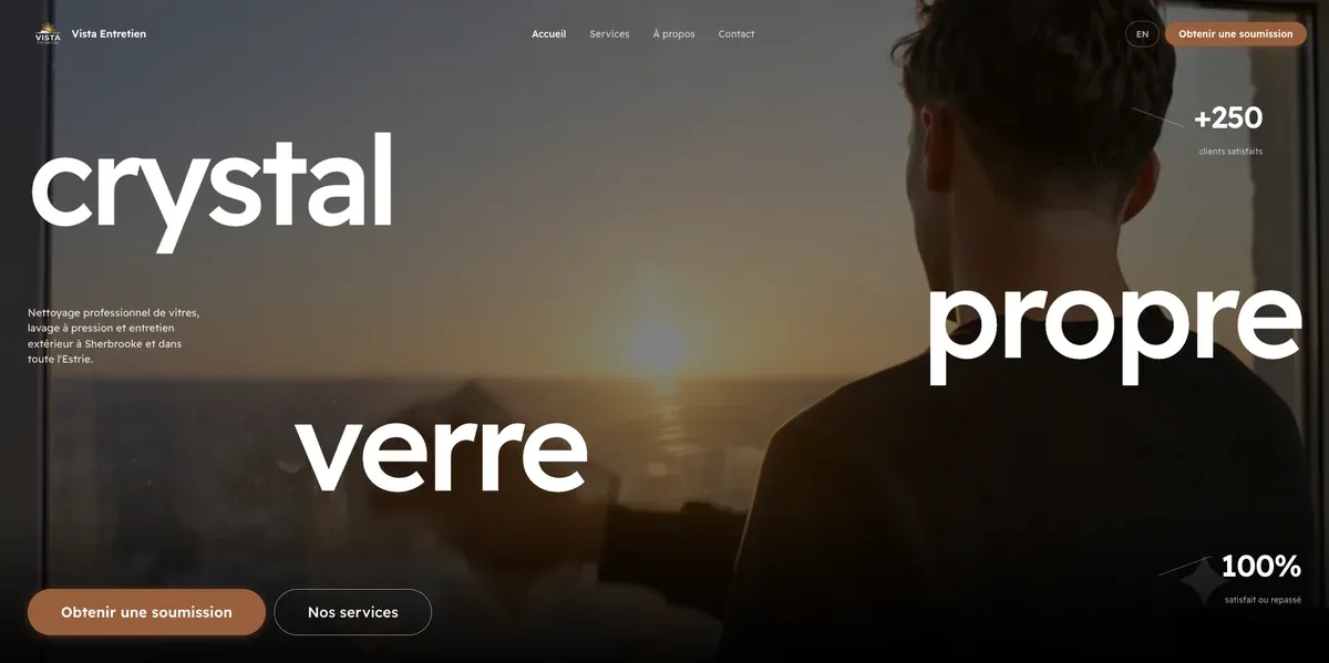 Vista Entretien — Website Build